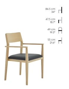 Model 2 with armrests